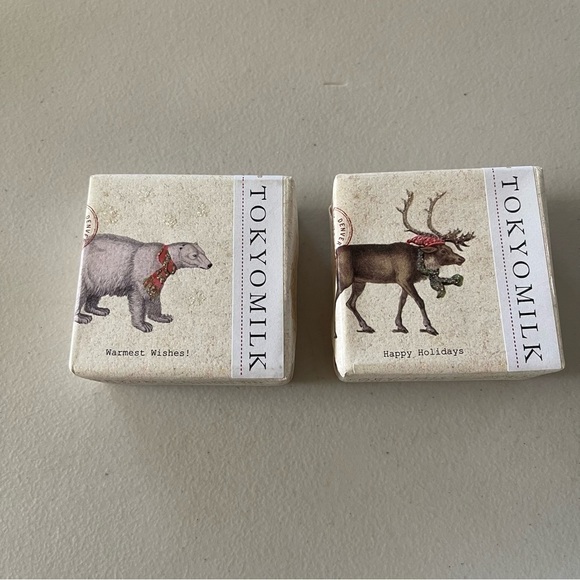 Margot Elena set of two bars of holiday Tokyo milk  soap NIP - Picture 1 of 5
